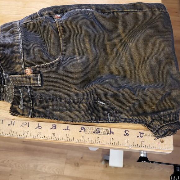 Vintage Y2K X-ray Denim Corderoy Straight Leg/Wide Pocket Button Detail 32 - Picture 11 of 13